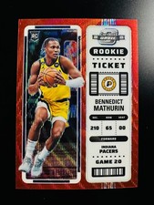 Bennedict Mathurin 2022-23 Contenders Optic Asia Rookie Ticket Red Wave RC #7