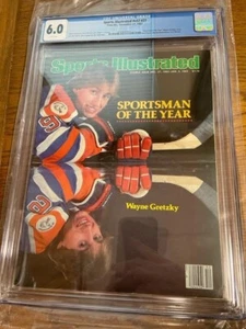1982 Wayne Gretzky Edmonton Oilers SOY 2nd Sports Illustrated NO LABEL CGC 6.0 - Picture 1 of 5