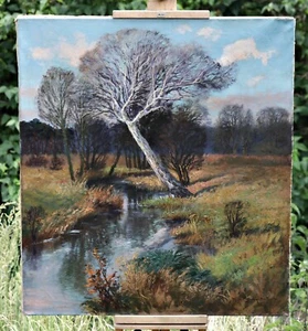 Carl Müller-Baumgarten (1879-1964) Large Oil Painting – 'In The Garden, Munich' - Picture 1 of 9