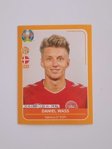 No. DEN18 Daniel Wass Denmark - Euro 2020 Preview Orange Panini
