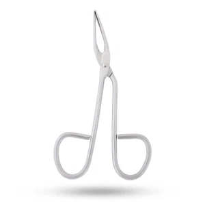Eyebrow Tweezer Stainless Steel Scissors Shaped Slant Tip Tweezer Clip - Picture 1 of 5