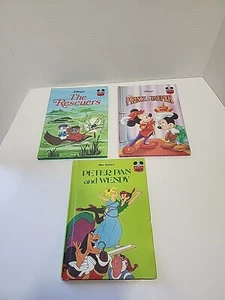Set of 2 Walt Disney Books Plus 1 First Edition Peter Pan and Wendy - Picture 1 of 2