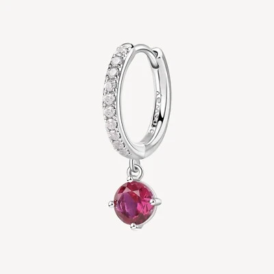 BROSWAY FANCY ORECCHINO A CERCHIO SINGOLO ARGENTO E  ZIRCONI FPR86 PASSION RUBY - Immagine 1 di 4