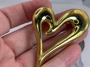 Spilla Spilla Oro San Valentino Cuore Vintage M-1852 - Foto 1 di 3