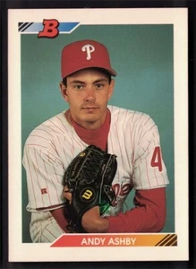 1992 Bowman #286 Andy Ashby - Philadelphia Phillies - Picture 1 of 2