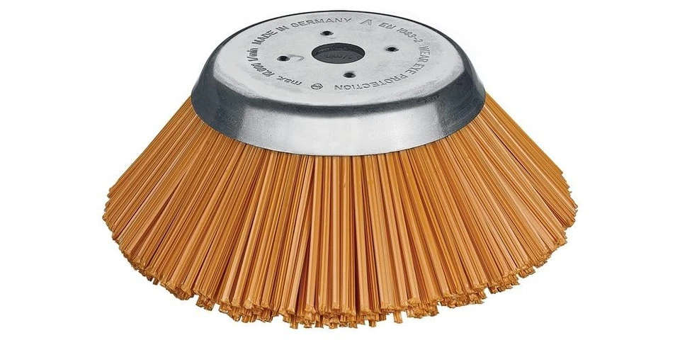 LESSMANN Kegelbürste Ø 180 mm Bohrung 20,0 mm Polyester 10 mm 10000 min-¹ - Bild 1 von 1