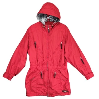 Vtg 90s Sport Kaelin Women's 10 Full-Zip All Weather Windbreaker Hooded Jacket - Image 1 of 4