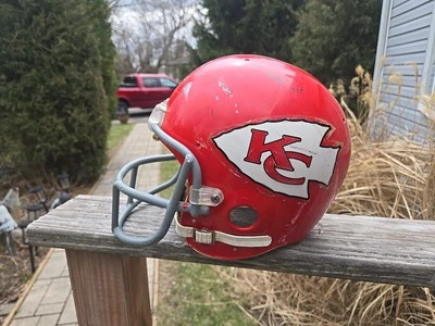 RIDDELL PAC 44 足球头盔青少年 7 1/8 中号堪萨斯城酋长队 — 第 1/4 张图片