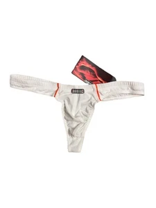 Rare Olaf Benz Ministring Recall 1-04682 G-String Thong White Orange Medium M - Picture 1 of 4
