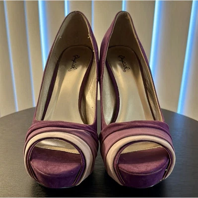 Plataformas de gamuza púrpura Qupid 8 Foto 1 de 4
