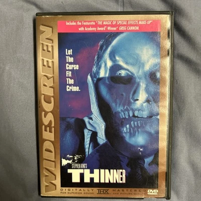 Stephen King's Thinner DVD Widescreen Horror Movie Greg Cannom Special Effects Foto 1 de 4