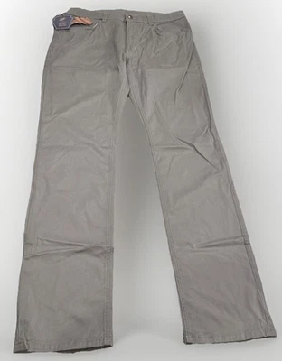 NWT Bills Khakis Straight Fit Smart Khakis 5 Pocket Grey Sz 34x33.5 - Image 1 of 4