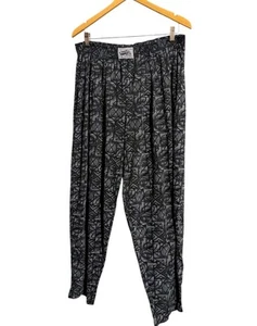 Pantalones de paracaídas California Crazy Wear para hombre gris geométrico holgados grandes S - Imagen 1 de 6