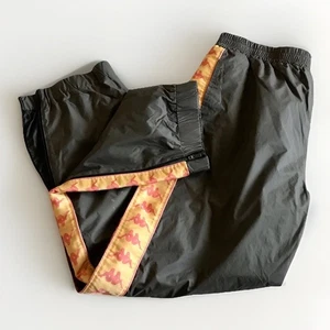 Pantalones de chándal Kappa Y2K cremalleras al tobillo bolsillos gris naranja para hombre talla mediana - Imagen 1 de 8