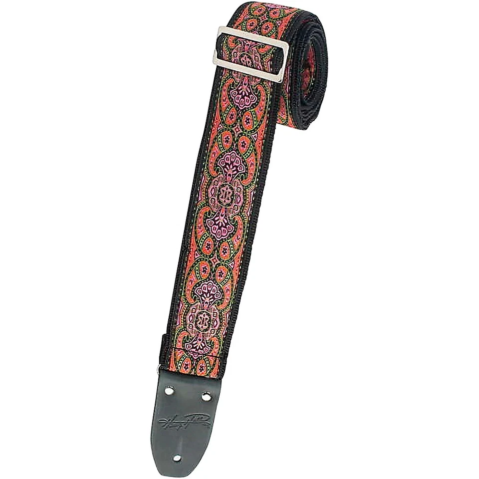 Henry Heller Jacquard Series Guitar Strap Pink - Image 1 of 1