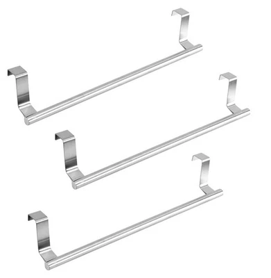 3 x Handtuchhalter Schranktür Tür Handtuchstange 36cm Geschirrtuchhalter Küche - Bild 1 von 4