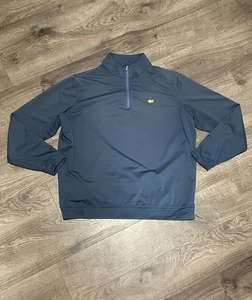 Masters by Peter Millar XL blau 1/4 Quarter Zip Golf Pullover Augusta National - Bild 1 von 10
