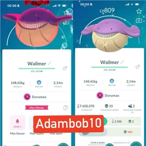 Pokémon Go | Shiny Dynamax Wailmer | Trade 20k dust or PTC - Read description - Picture 1 of 1