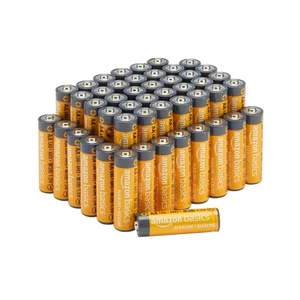 Amazon Basics 48-Pack AA Alkaline High-Performance Batteries, 1.5 Volt, 10-Year - Picture 1 of 5