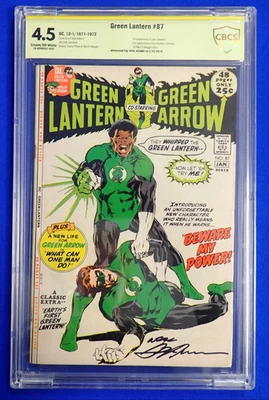 Green Lantern #87 CBCS 4.5 VG+ SIGNED by Neal Adams DC 1971 NOT CGC KEY - Image 1 of 3
