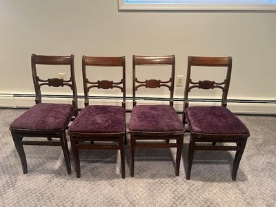 Редкие винтажные складные стулья и расширяемый выдвижной стол - Изображение 1 из 4