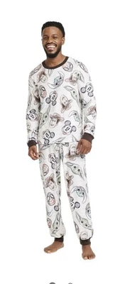 Juego de pijama familiar a juego de 2 piezas para hombre Disney 100 personajes mash up - blanco grande Foto 1 de 4