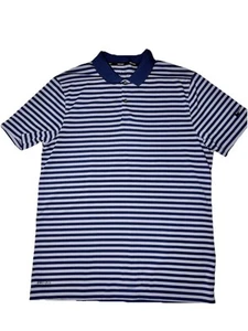 Nike Golf Dri-Fit Polo Shirt Medium Striped Performance Men's M VTG - Picture 1 of 8