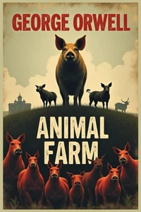 Animal Farm by George Orwell, Classic Political Allegory, Paperback Edition - Bild 1 von 2