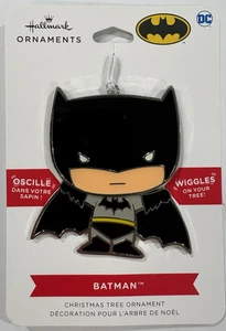 Hallmark DC Comics Batman flach Metall wackelt Weihnachtsschmuck neu auf Karte - Bild 1 von 3