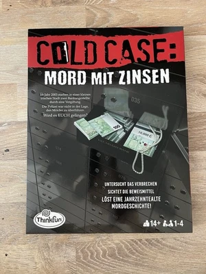Thinkfun Coldcase: Mord mit Zinsen - Krimispiel - Bild 1 von 4