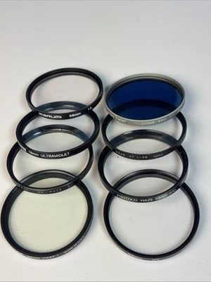 8 58mm Camera Filters UV, Skylight, 80a Tiffen  (FL11) - Image 1 of 4