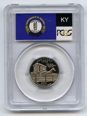 2001 S 25C Clad Kentucky Quarter PCGS PR70DCAM - Image 1 of 2