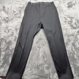 Rag & Bone Pants Mens 34 Black Wool Dress Trousers Made USA Flat Front Tailored - Picture 1 of 14