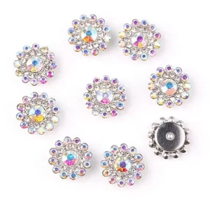 50pcs X 14m AB Flower Claw Sew on Glass Rhinestones Gems. DIY Sewing Decor - Picture 1 of 3