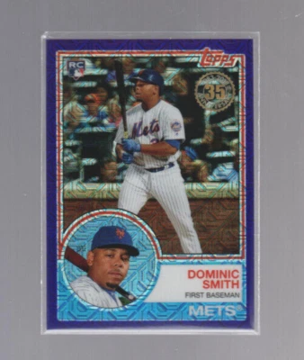 DOMINIC SMITH 2018 TOPPS SILVER PACK 1983 ANNIVERSARY PURPLE MOJO RC 69/75 - Image 1 of 2