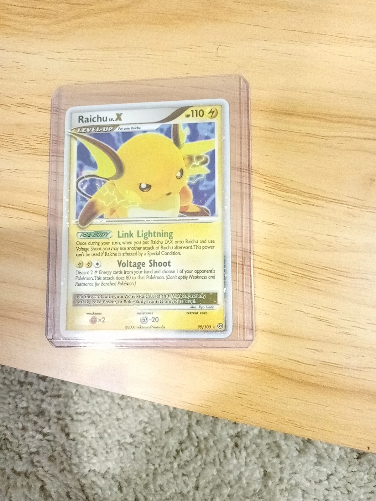 Raichu Lv. X Stormfront Holo 99/100 pokemon card LP