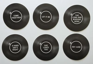 Beatles paper Coasters Lot of 6 - 2 - Picture 1 of 2