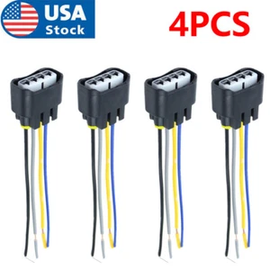 Ignition Coil Female Connector Plug Harness For 2002-2010 Toyota Camry 2.4L 4PCS - Picture 1 of 6