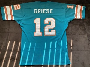Camiseta deportiva retro Bob Griese Dolphins #12 1967 60 M&N de colección cosida XL de la NCAA - Imagen 1 de 23
