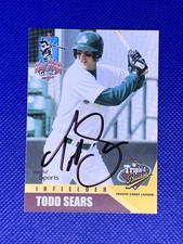Todd Sears Signed 2002 MultiAd Pacific Coast League All-Stars #24 Card Auto