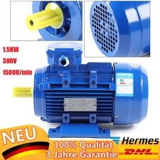 380V 1.5KW 1500 U/min 3 Phasen Wechselstrommotor Asynchron Motor Drehstrommotor