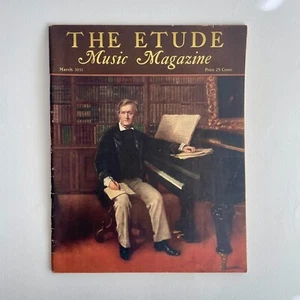 Rare ETUDE Magazine March 1931 Franz Von Ehrenmeister Richard Wagner - Bild 1 von 10