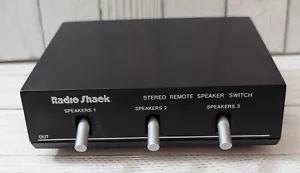 Radio Shack Stereo Remote Speaker 3-Way Switch 40-125B - Picture 1 of 3