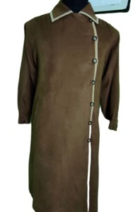 Autentica giacca lunga semplice YSL YVES SAINT LAURENT trench classico - Foto 1 di 12