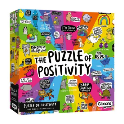 Gibsons Puzzle Of Positivity 1000 Piece Puzzle NEW - image 1 of 2