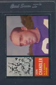 1962 Topps #107 Don Chandler Giants EX *361 - Foto 1 di 1