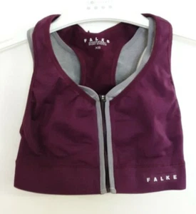 Falke Versatility Support Sport Bra Melange Maximum Womens Purple XS REF Z - Picture 1 of 3