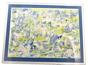 John Himmelfarb 1971 Whirled Map Lithograph Signed & Limited Edition 8/50 HTF - Picture 1 of 5