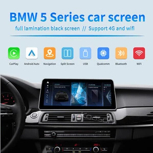 12.3" BMW 5 series F10 F11 Koason Android13 Screen Radio Carplay Upgrade CIC - Picture 1 of 24