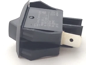 Carling Two Position Maintained Rocker Switch SPDT 10A/125/250VAC RB911RBB0N - Picture 1 of 8